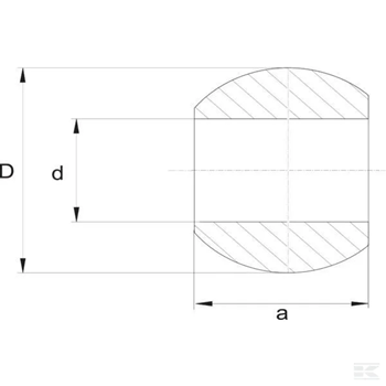 Kula ramienia podnośnika, Walterscheid 50 x 40 x 19,1 mm