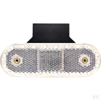 Lampa obrysowa LED, prostokątna, 12/24V z przewodem i uchwytem Kramp