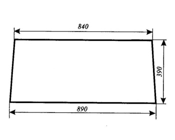 Szyba tylna Zetor 2011, 4000, 4712, 4718, 5718, 6718, 47187952