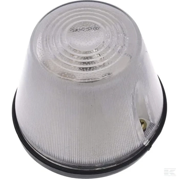 Lampa obrysowa okrągła, 12/24V przezroczysta/biała, przykręcana Waś