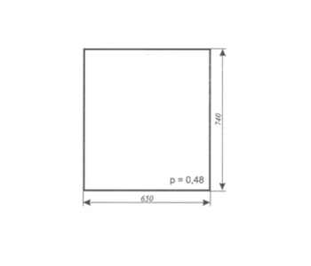 szyba do ciągnika C-330, C-360 Ciechocin - boczna (lewa, prawa) (367)