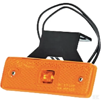 Lampa obrysowa LED, prostokątna, 12/24V z przewodem i uchwytem Kramp