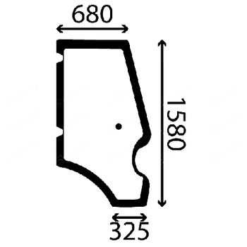 Szyba drzwi prawe JCB 3CX, 4CX, 5CX 827/80144, 82780144
