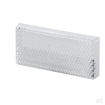 Odblask prostokątny, biały