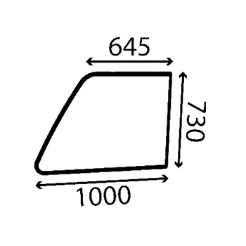 Szyba drzwi górna Manitou 208874