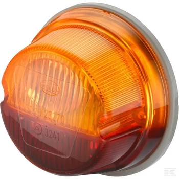 Lampa tylna zespolona, okrągła 12V czerwona/pomarańczowa przykręcana Ø 78 mm Hella