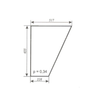 szyba C-330, C-360 kabina Naglak Koźmin poszerzana - drzwi dół ver.I (779)