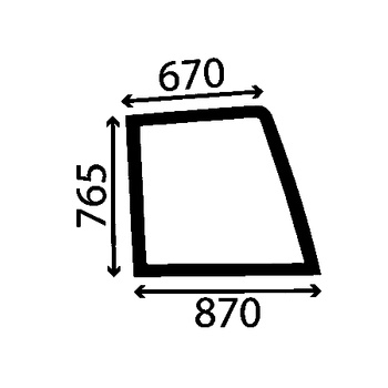 Szyba drzwi dolna lewa FIAT, FORD, NEW HOLLAND 82002179
