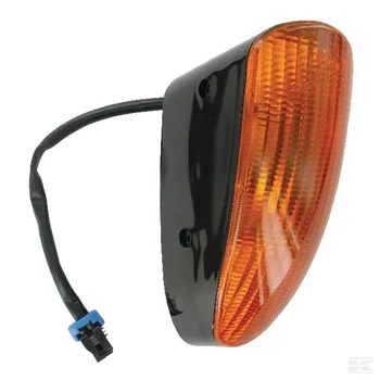 Lampa kierunkowskazu, prostokątna, pomarańczowa przykręcana z wtyczką Deutsch Cobo