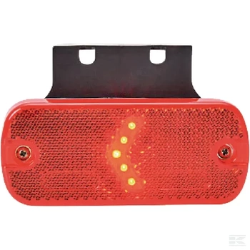 Lampa obrysowa LED, prostokątna, 12/24V z przewodem Kramp