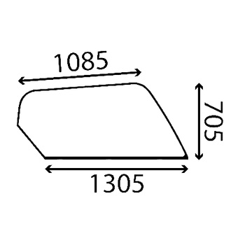 Szyba boczna prawa Manitou 551253