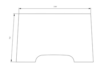Szyba przednia JOHN DEERE, RENAULT RT6005028923