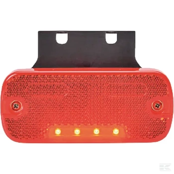 Lampa obrysowa LED, prostokątna, 12/24V z przewodem Kramp