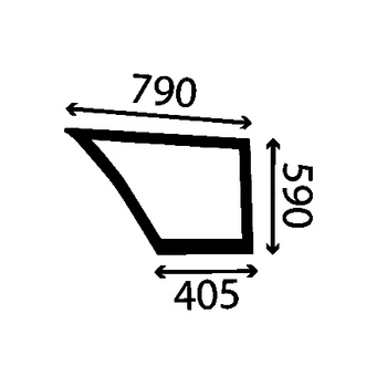 Szyba drzwi dolna lewa FIAT, FORD, NEW HOLLAND 82002181