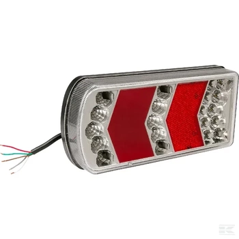 Lampa tylna zespolona LED, prawa prostokątna, 12/24V 228x106x40 mm gopart