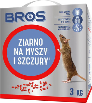 Bros Ziarno na myszy i szczury , 3 kg